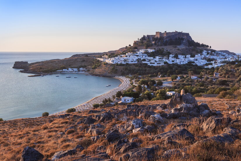 Blick auf Lindos Castle | © Envato