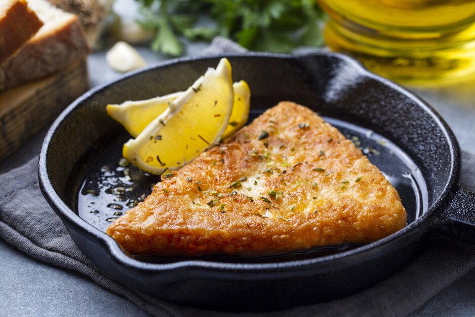 Gebackener Fetakäse (Feta Saganaki) | © Linz Airport