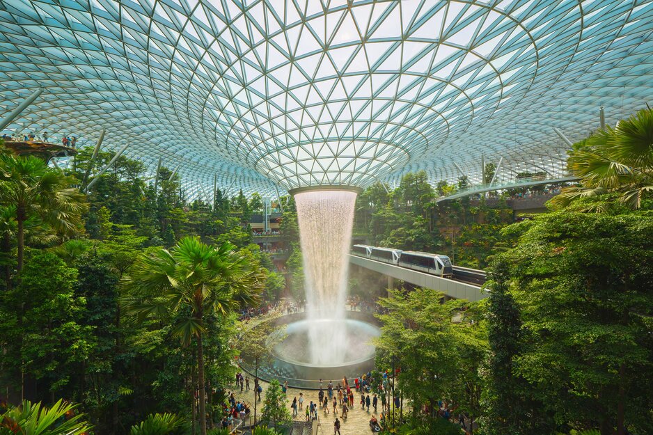 Marina Bay Area am Flughafen  Jewel Changi Airport in Singapur | © Envato