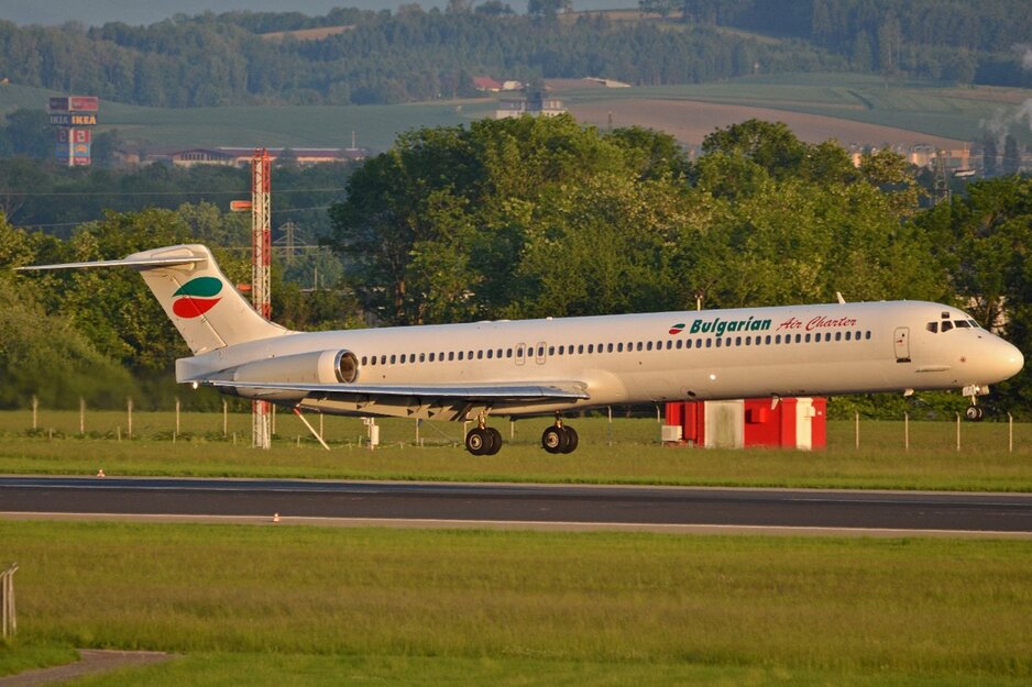 startende MD82 | © Flughafen Linz - Michael David